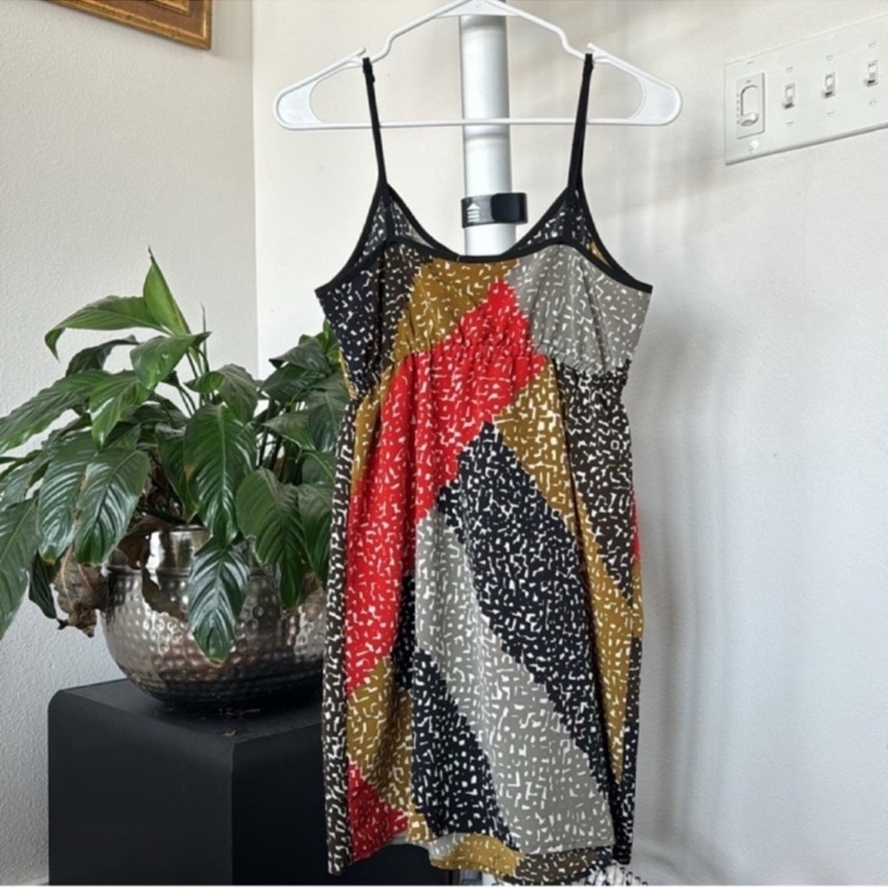 Urban Outfitters Kimchi Blue Mini Dress Sz M Black Red Spaghetti Strap - Picture 6 of 8